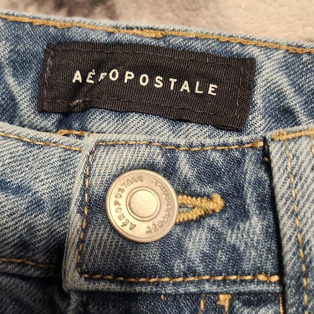 Aeropostale Light Blue Denim Jeans Little Girl Size 000 - Picture 3 of 6